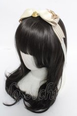 画像1: LOTUS ribbon / チャーム付きリボンクリップ  アイボリー Y-26-05-12-011-LO-AC-SZ-ZY (1)