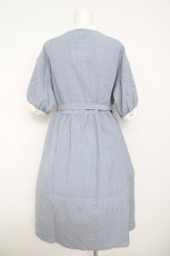 画像2: axes femme / レース切替シャツワンピース M サックス Y-26-05-12-120-AX-OP-SZ-ZY (2)