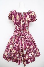 画像2: metamorphose / ロイヤルフレームワンピース  ラベンダー Y-26-05-12-125-ME-OP-SZ-ZY (2)