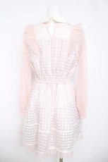 画像2: LIZ LISA / マーガレット刺繍入りシアーギンガムワンピース  ピンク Y-26-05-12-129-LO-OP-SZ-ZY (2)