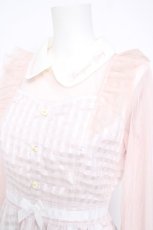 画像3: LIZ LISA / マーガレット刺繍入りシアーギンガムワンピース  ピンク Y-26-05-12-129-LO-OP-SZ-ZY (3)
