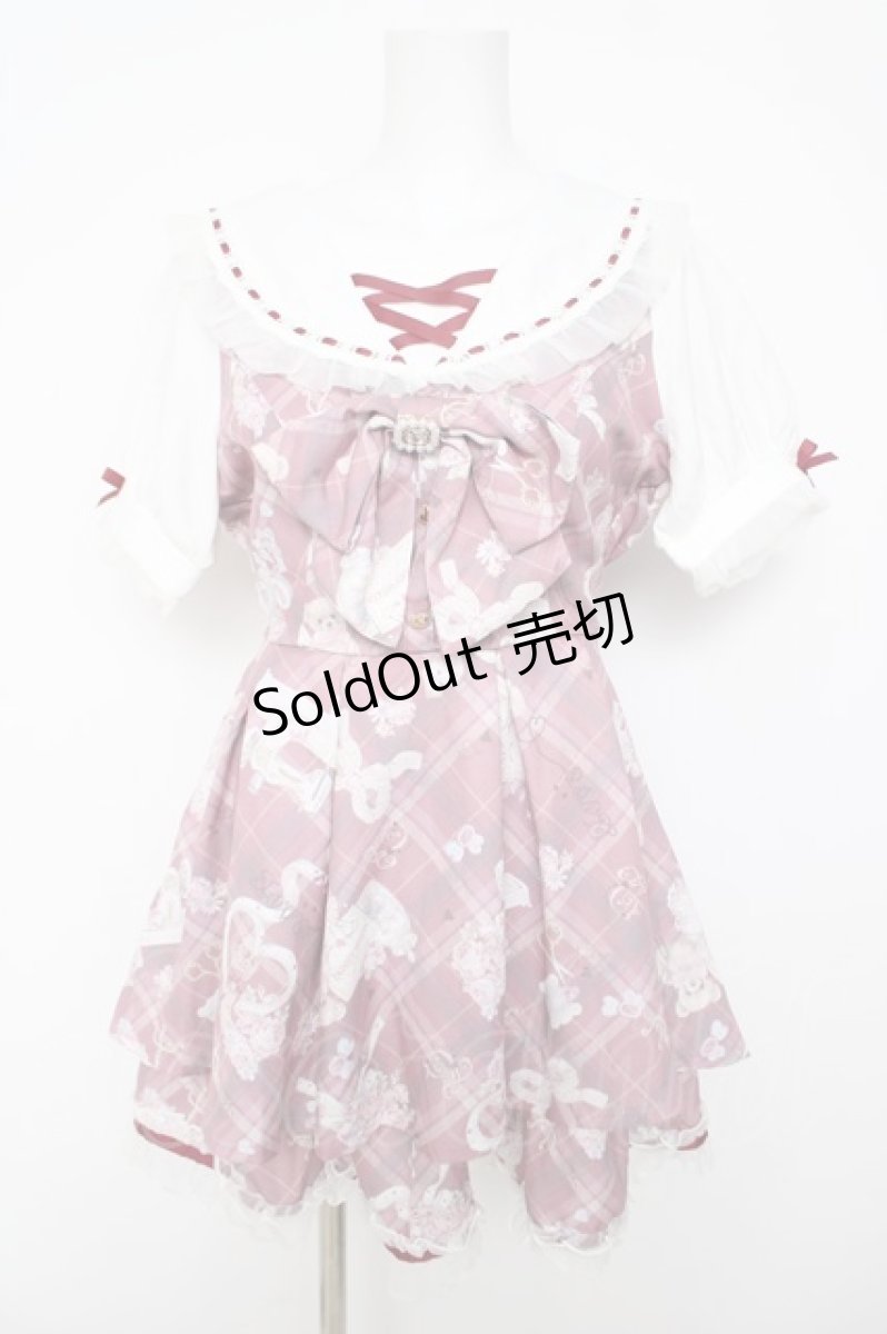 画像1: LIZ LISA / Sewing Bear柄セットアップ  ピンク Y-26-05-12-138-LO-OP-SZ-ZY (1)