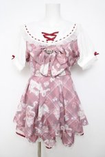 画像1: LIZ LISA / Sewing Bear柄セットアップ  ピンク Y-26-05-12-138-LO-OP-SZ-ZY (1)
