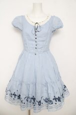 画像1: Secret Honey / リアルシルエットワンピース(Alice in Wonderland ver) 2 サックス Y-26-05-12-149-CA-OP-SZ-ZY (1)