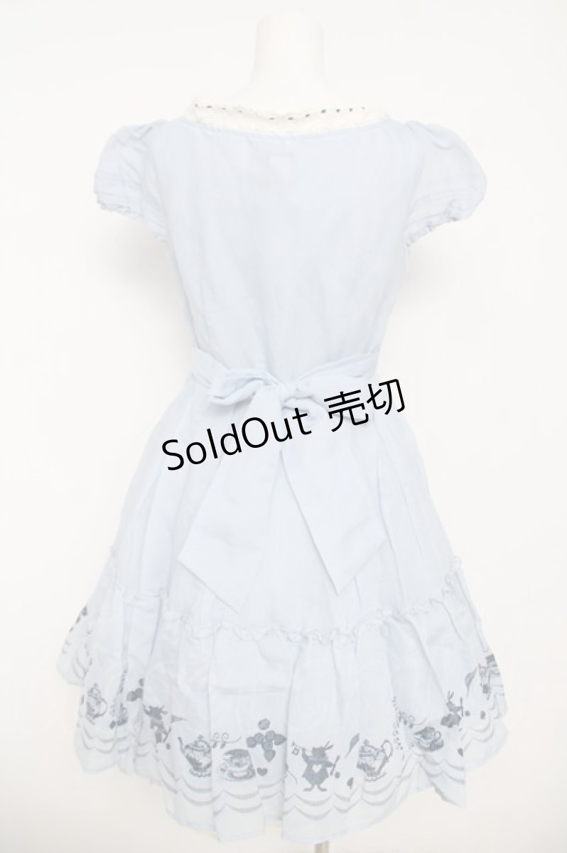 画像2: Secret Honey / リアルシルエットワンピース(Alice in Wonderland ver) 2 サックス Y-26-05-12-149-CA-OP-SZ-ZY (2)