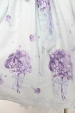 画像3: To Alice / 紫陽花柄ワンピース M サックス Y-26-05-12-150-LO-OP-SZ-ZY (3)