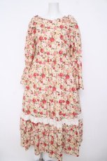 画像1: LULALA / フリルハナワンピース  ピンク Y-26-05-12-155-LO-OP-SZ-ZY (1)