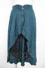 画像1: axes femme / ジップフリルスカート F Bグリーン Y-26-05-12-160-AX-SK-SZ-ZY (1)