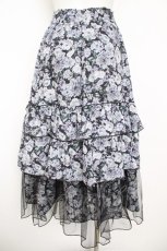画像2: axes femme / フルールPTティアードスカート F 黒 Y-26-05-12-162-AX-SK-SZ-ZY (2)