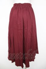 画像2: axes femme / ジップフリルスカート F ワイン Y-26-05-12-164-AX-SK-SZ-ZY (2)