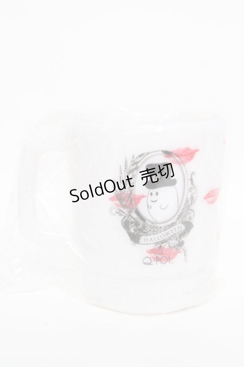 画像2: Q-pot. / RIP&LIPとおばけちゃんメラミン製マグカップ  ホワイト Y-26-05-12-018-QP-ZA-SZ-ZY (2)