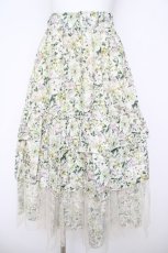 画像1: axes femme / フルールPTティアードスカート F 生成り Y-26-05-12-168-AX-SK-SZ-ZY (1)