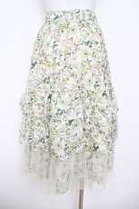 画像2: axes femme / フルールPTティアードスカート F 生成り Y-26-05-12-168-AX-SK-SZ-ZY (2)