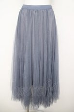 画像1: axes femme / ロングチュールスカート M ブルー Y-26-05-12-173-AX-SK-SZ-ZY (1)