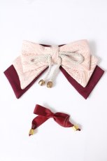 画像4: Amavel / 花札刺繍和風スカート F ボルドー Y-26-05-12-192-CA-SK-SZ-ZY (4)