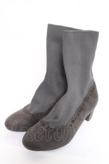 画像1: axes femme / リブ使いストレッチブーツ L グレー Y-26-05-12-028-AX-SH-SZ-ZY (1)