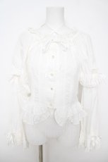 画像1: BABY,THE STARS SHINE BRIGHT / 姫袖後ろシャーリングブラウス  シロ Y-26-05-12-031-BA-BL-SZ-ZY (1)