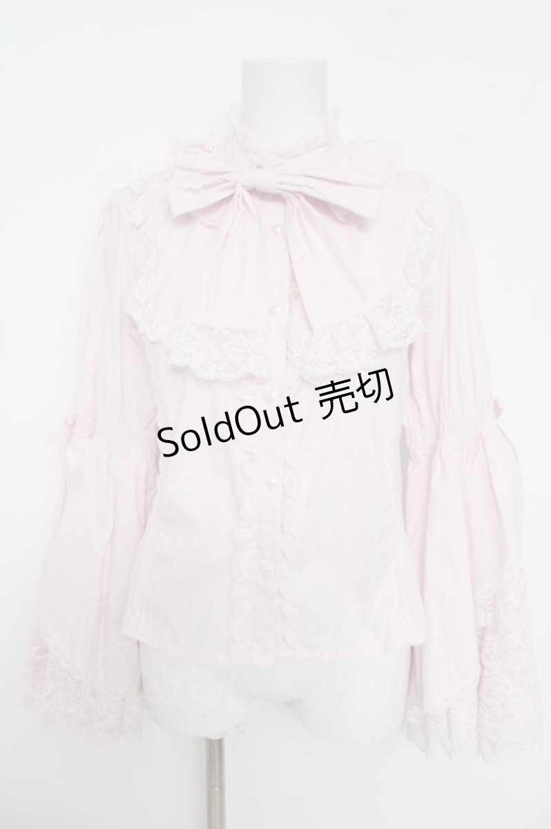 画像1: Plum Tree Design / 姫袖ブラウス  ピンク Y-26-05-12-040-LO-BL-SZ-ZY (1)