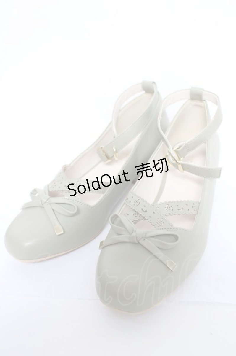 画像1: axes femme POETIQUE / ローヒールスクエアパンプス L グリーン Y-26-05-15-034-AX-SH-SZ-ZY (1)