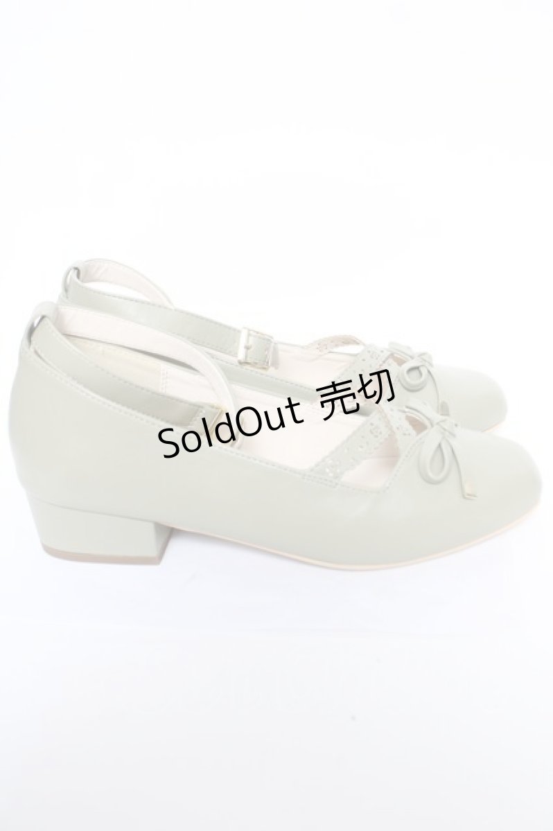 画像4: axes femme POETIQUE / ローヒールスクエアパンプス L グリーン Y-26-05-15-034-AX-SH-SZ-ZY (4)