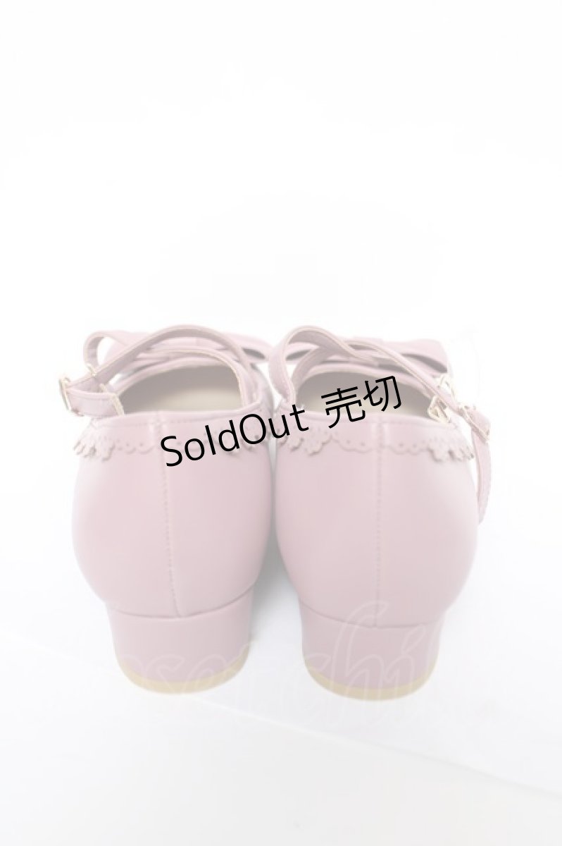 画像3: axes femme kawaii / クロスベルトリボンパンプス L ピンク Y-26-05-15-038-AX-SH-SZ-ZY (3)