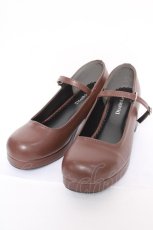 画像1: DearMyLove / ストラップパンプス 23.5 茶 Y-26-05-15-042-GO-ZA-SZ-ZY (1)