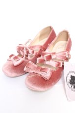 画像1: Cherirulu Chocola / ストラップリボンパンプス L 濃桃 Y-26-05-15-044-LO-SH-SZ-ZY (1)