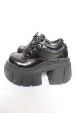 画像2: JUST ABOUT / 厚底レースアップシューズ 6M ブラック Y-26-05-15-045-PU-SH-SZ-ZY (2)