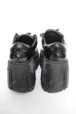 画像3: JUST ABOUT / 厚底レースアップシューズ 6M ブラック Y-26-05-15-045-PU-SH-SZ-ZY (3)