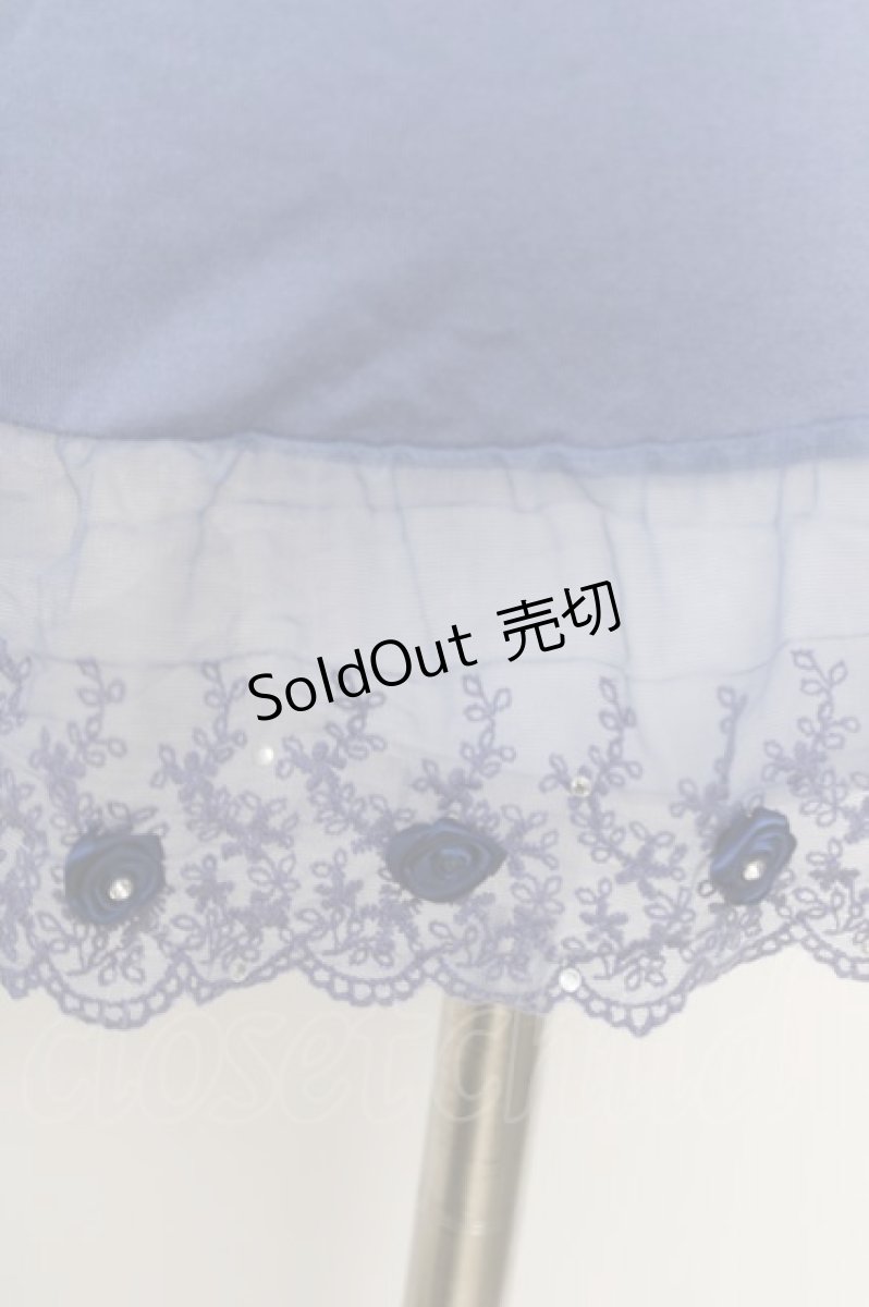 画像3: axes femme / レース配色タンクトップ  ブルー Y-26-05-15-060-AX-TO-AS-ZS (3)