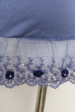 画像3: axes femme / レース配色タンクトップ  ブルー Y-26-05-15-060-AX-TO-AS-ZY (3)