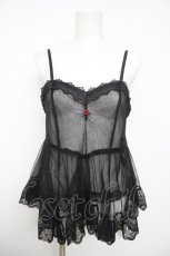 画像1: axes femme / チュール重ねイレヘムビスチェ F 黒 Y-26-05-15-066-AX-TO-SZ-ZY (1)