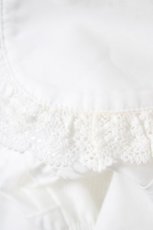 画像3: axes femme POETIQUE / シャーリングフリル丸襟ブラウス  白 Y-26-05-15-069-AX-BL-SZ-ZY (3)