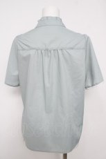 画像2: axes femme / 綿混ラッフルフリルブラウス F ミント Y-26-05-15-071-AX-BL-SZ-ZY (2)