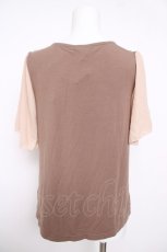 画像2: axes femme / シフォン袖カットソー  ブラウン Y-26-05-15-087-AX-TO-AS-ZY (2)
