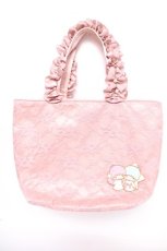 画像1: Maison de FLEUR / Little Twin Starsフリルトートバッグ F ピンク Y-26-05-15-012-LO-BG-SZ-ZY (1)