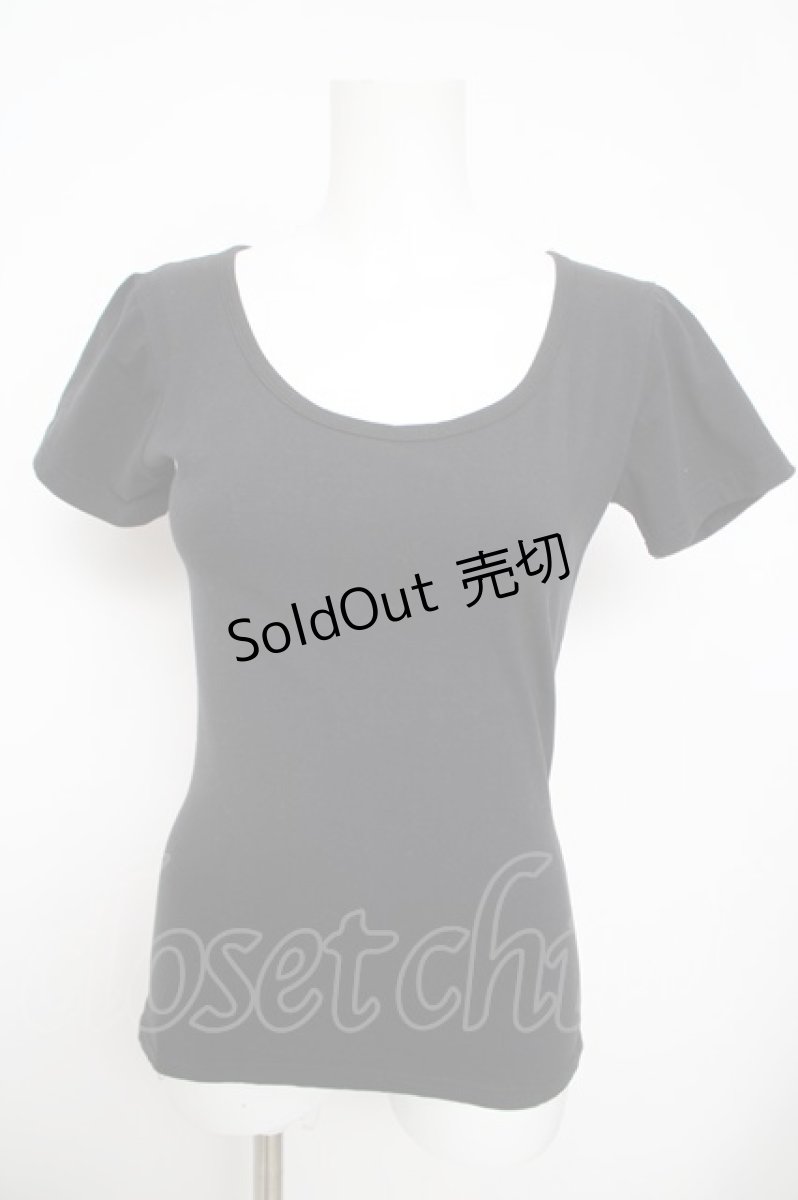 画像2: Restyle / レースアッププリントカットソー XS 黒 Y-26-05-15-097-GO-TO-SZ-ZY (2)