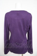 画像2: Ozz Croce / フロント刺繍カットソー  パープル Y-26-05-15-108-OO-TO-SZ-ZY (2)