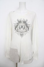 画像1: Ozz Croce / ドクロクロックプリントトップス  白 Y-26-05-15-110-OO-TO-SZ-ZY (1)