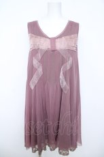 画像1: axes femme / ドットチュールチュニック  モーブ Y-26-05-15-133-AX-TO-AS-ZY (1)
