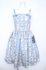 画像1: axes femme kawaii / フラッフィベアジャンスカ M サックス Y-26-05-15-145-AX-OP-SZ-ZY (1)