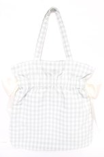 画像2: Maison de FLEUR / EC限定ギンガムチェックダブルトートバッグ F ミント Y-26-05-15-017-LO-OP-SZ-ZY (2)