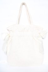 画像2: Maison de FLEUR / EC限定フラワージャガードダブルリボントートバッグ F3 アイボリー Y-26-05-15-018-LO-BG-SZ-ZY (2)