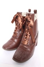 画像1: axes femme / レースアップショートブーツ M Dブラウン Y-26-05-15-026-AX-SH-SZ-ZY (1)