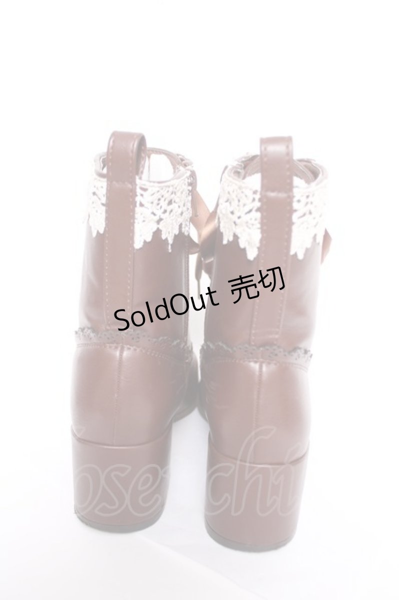 画像3: axes femme / レースアップショートブーツ M Dブラウン Y-26-05-15-026-AX-SH-SZ-ZY (3)