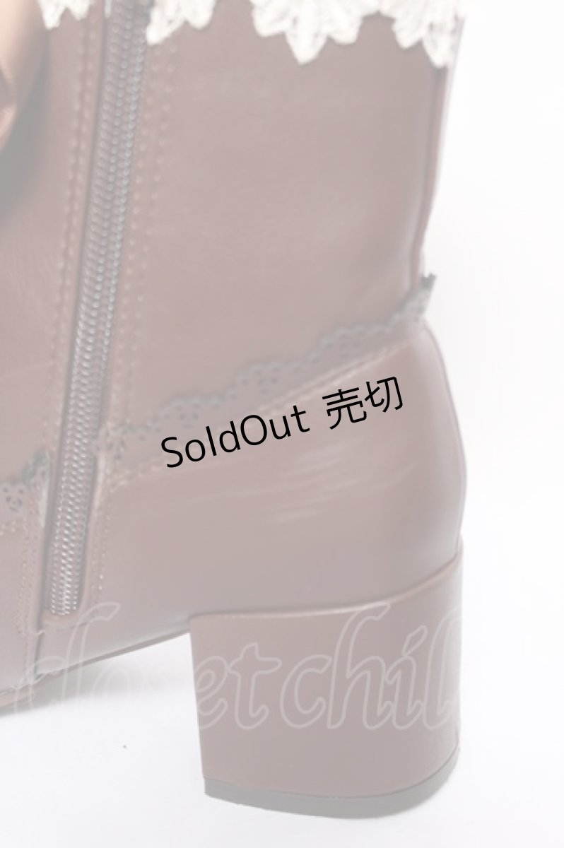 画像5: axes femme / レースアップショートブーツ M Dブラウン Y-26-05-15-026-AX-SH-SZ-ZY (5)