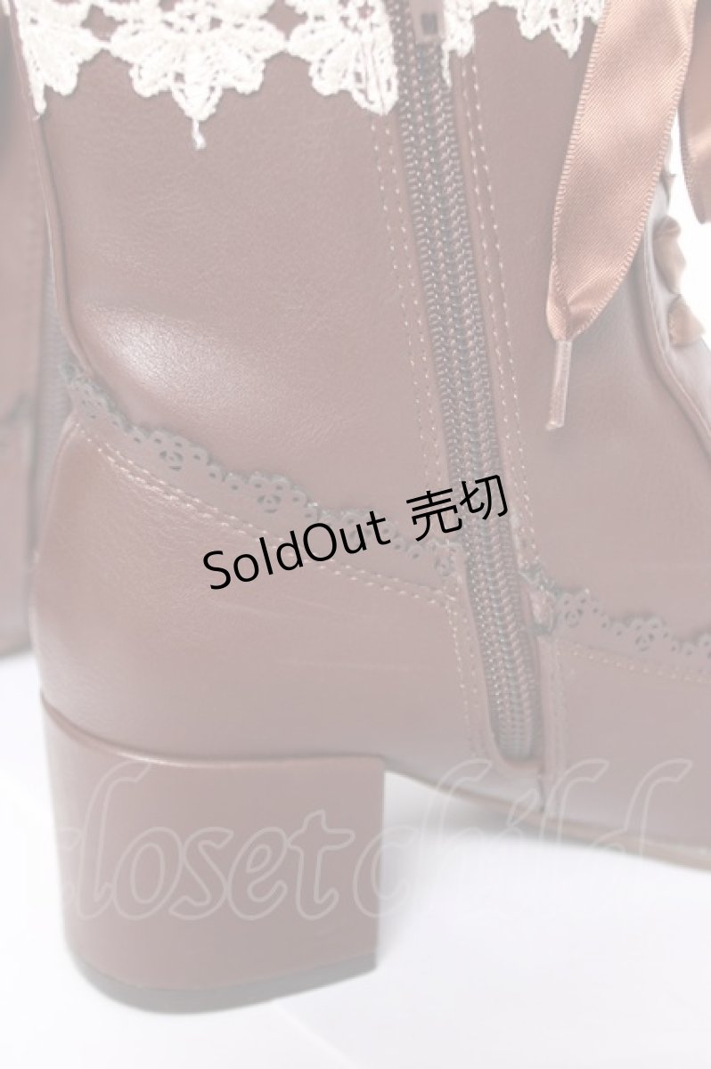 画像6: axes femme / レースアップショートブーツ M Dブラウン Y-26-05-15-026-AX-SH-SZ-ZY (6)