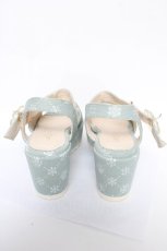 画像3: axes femme POETIQUE / フラワーウェッジサンダル M ミント Y-26-05-15-027-AX-SH-SZ-ZY (3)