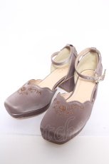 画像1: axes femme / 刺繍入りセパレートパンプス M ピンク Y-26-05-15-031-AX-SH-SZ-ZY (1)
