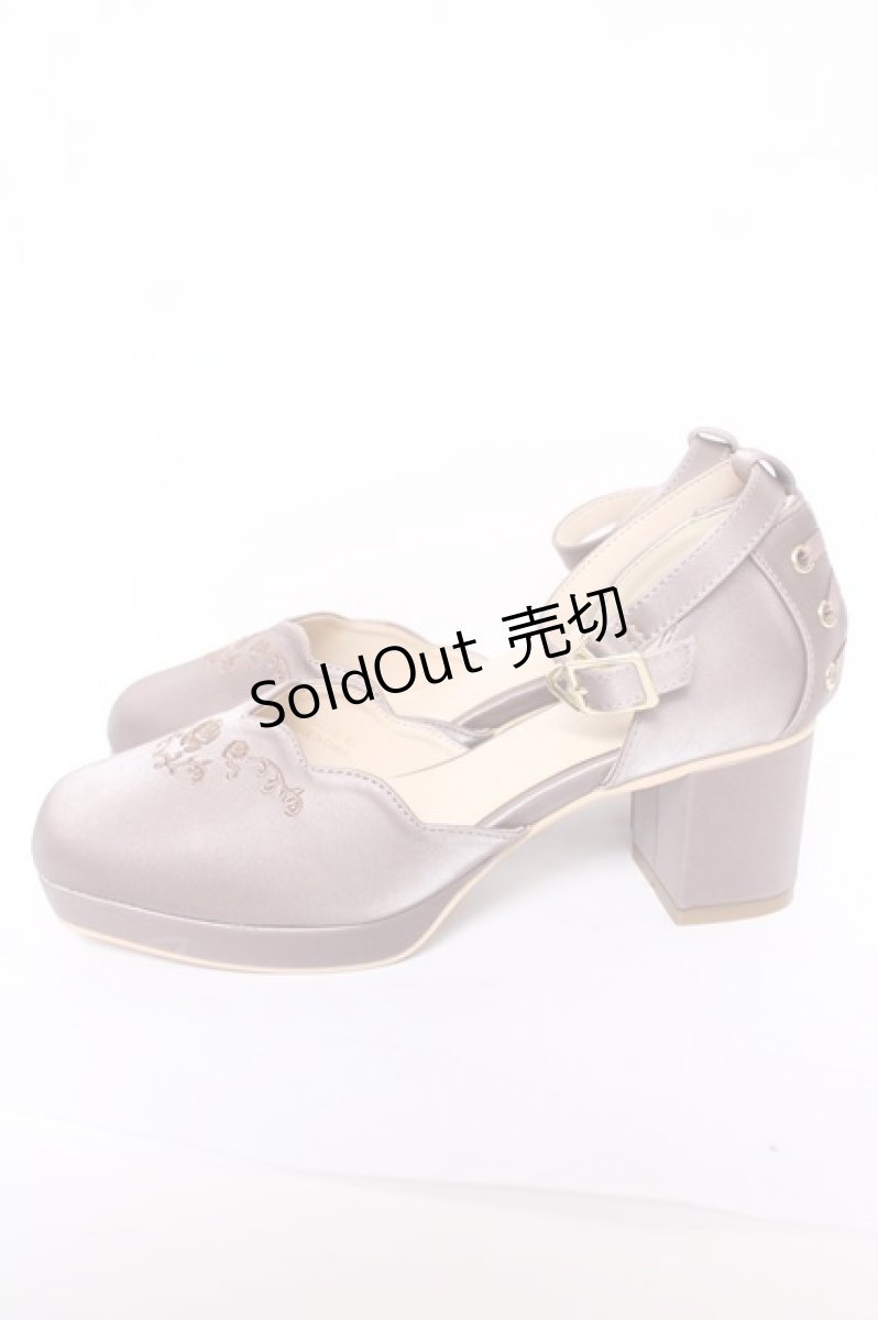 画像2: axes femme / 刺繍入りセパレートパンプス M ピンク Y-26-05-15-031-AX-SH-SZ-ZY (2)